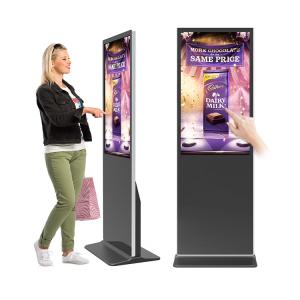 Quality 75&quot; LCD Display Digital Signage Kiosk Touch Screen Free Standing Subway Office wholesale
