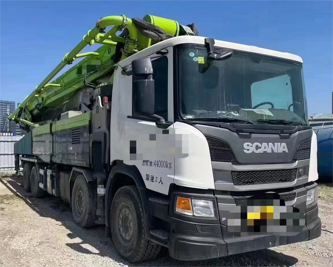 National VI 2020 Zoomlion Shandeka Scania 49m 56m Used Concrete Mixer Pump Truck Diesel Fuel