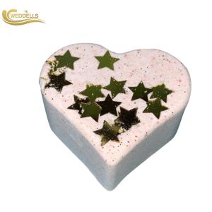 Quality Personalized Heart Shape Fizzy Bubble Bath Bomb For Women / Girl Gift wholesale