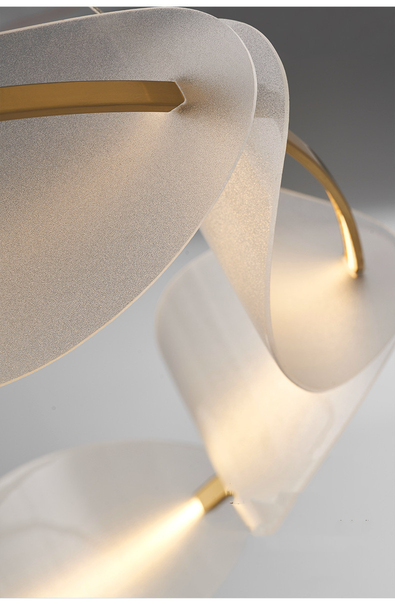 Modern Acrylic LED Chandeliers Living Room Creative Nordic Atmospheric Restaurant Ring Chandelier(WH-AP-558)