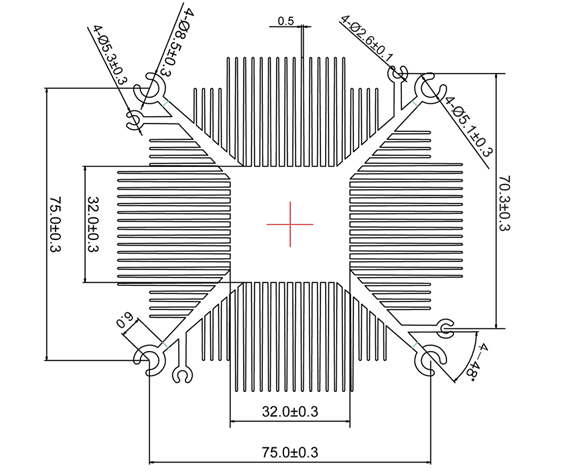 45CFM 1.8W PC CPU Cooling Fan Stable CC-SW37A For LGA1155/1156