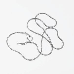 Quality Wish Pearl Silver Plating Copper Snake Chain DIY Jewelry Necklace wholesale