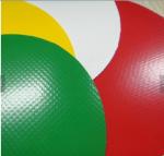 PVC Coated Heavy Duty Vinyl Tarp High Tear Strength With Heat Welded Eyelets