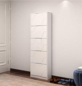 Quality Living Room White Shoe Cabinet With Molding Board French Style wholesale