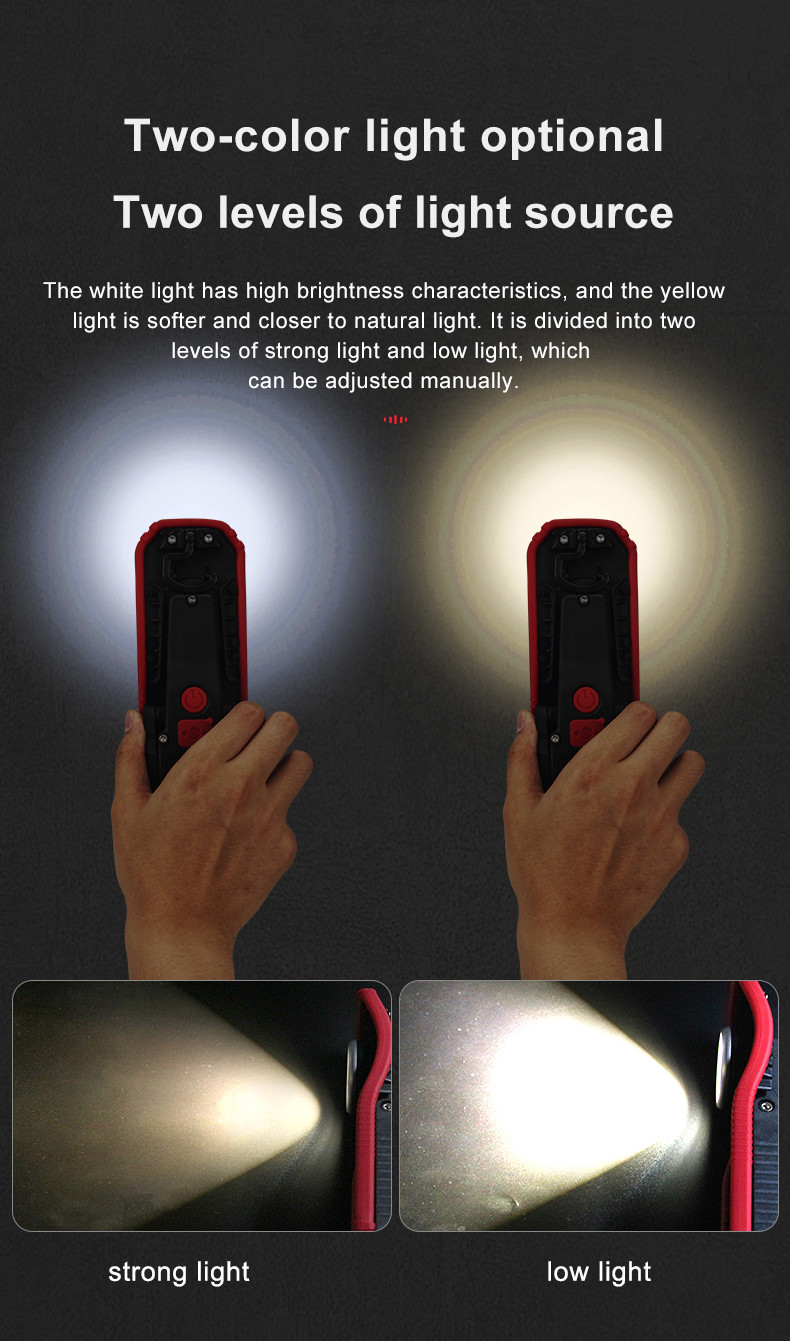 Portable 5W COB Rotation Working Lamp 600lm With Magnetic For Car Paint Inspection