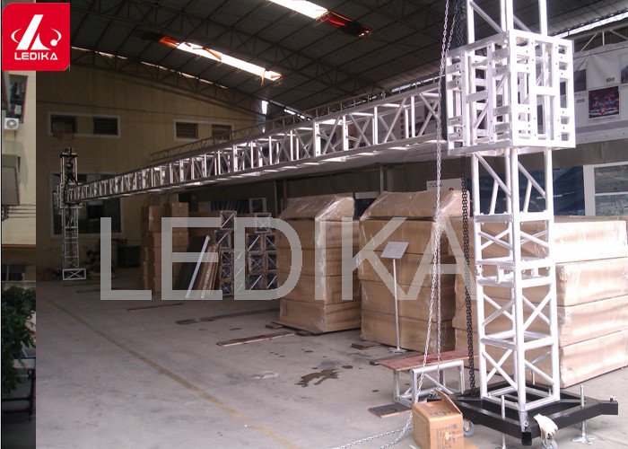 Portable Aluminum Goal Post Banner Truss Tower System For Hanging Speaker