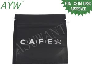 Quality Medical Marijuana Storage Smell Proof Zipper Bags With Metallized Zipper wholesale