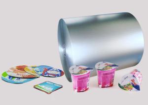 Quality Lacquered Aluminium Foil Lid Easy Peel Off / Food Grade Aluminum Foil Heat Seal wholesale