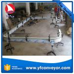 Flexible Plastic Slat Chain Conveyor