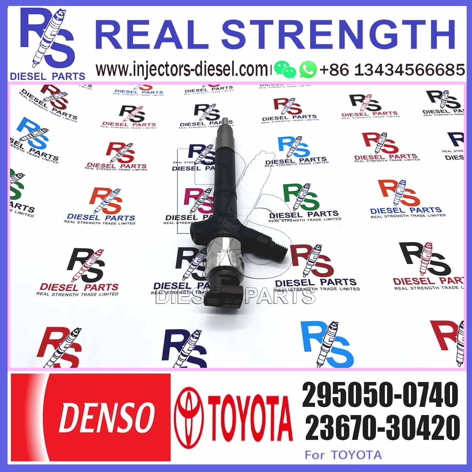 Genuine and New Common rail injector 295050-0810 SM295050-0810 295050-0540 for TO/YOTA 2KD Injector 23670-0l110 23670-09