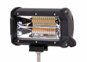 Quality Flood / SPOT Beam Automotive LED Light Bar 72W 6063 Stainless Steel Black Bracket wholesale