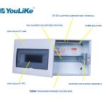 Anti UV Plastic 10 Way MCB Box , Surface Mount DB Board High Safety