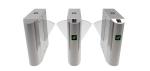 980mm Waist Height RS232 Retractable Flap Barrier Turnstile