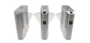 Quality 980mm Waist Height RS232 Retractable Flap Barrier Turnstile wholesale