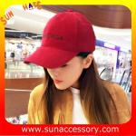 QF17008 Sun Accessory customized fashion red baseball caps for girls ,caps in