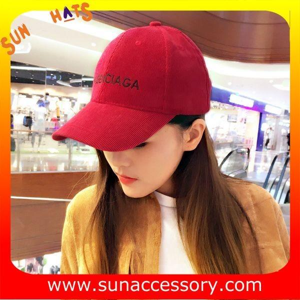 QF17008 Sun Accessory customized fashion red baseball caps for girls ,caps in