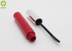 Cylindrical Glossy Red Empty Mascara Bottles / Case Capacity 6ml - 8ml