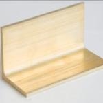 SGS Brass L Edge Trim Anti Fade Copper L Bar For Interior Decoration