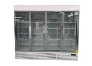 Quality 1700L Capacity 4 Glass Door Refrigerated Cabinet Self Contained wholesale