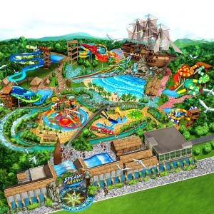 Quality 500 People Water Park Design With Filtration And Chlorination System wholesale