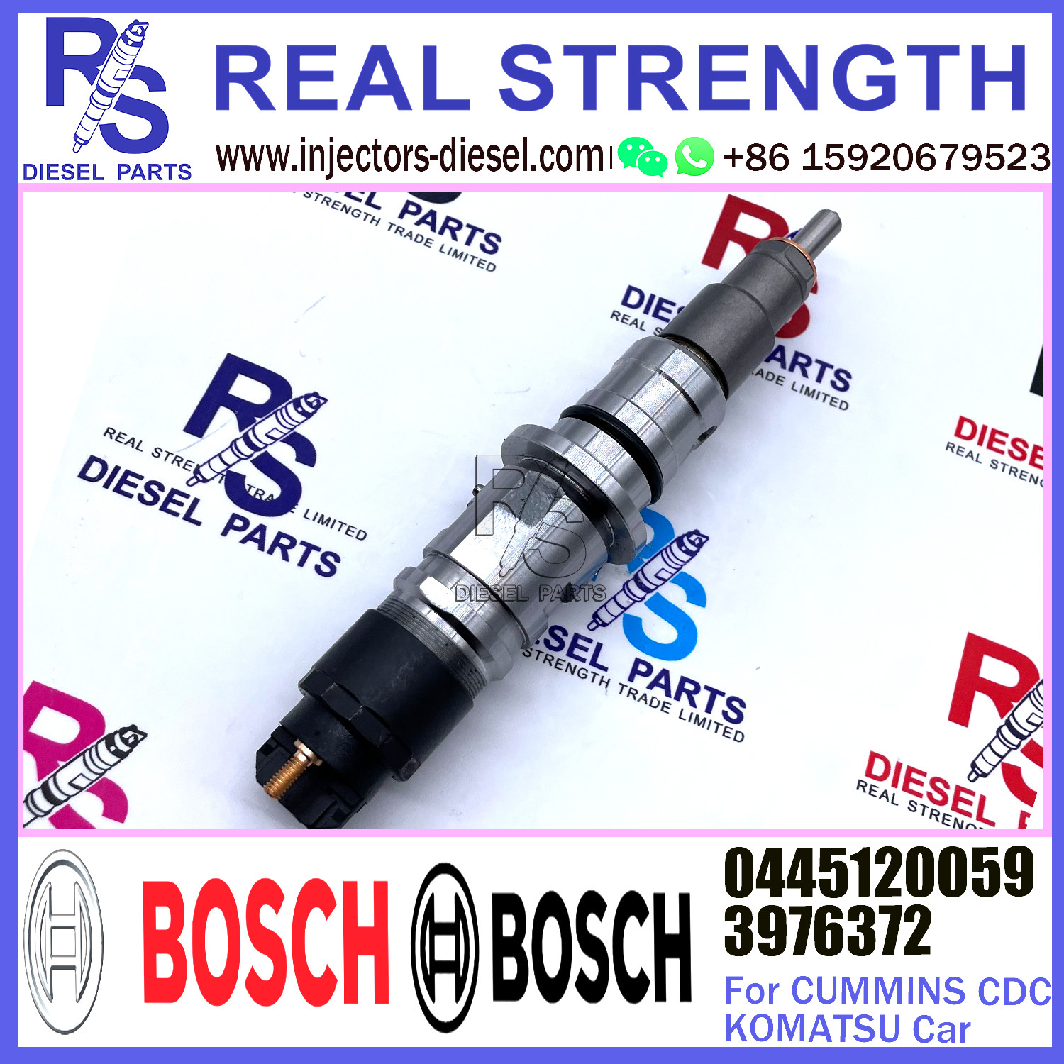 Cummins engine QSB6.7 6D107 komatsu PC200-8 Fuel Injector 3976372 4945969 5263262 0445120059