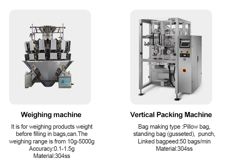 5bags/min Vertical Form Fill Seal Packaging Machines Nitrogen Banana Chips