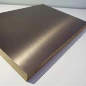 Quality 1220x2440mm Eco Friendly Metal Brushed PET Laminated MDF Panels wholesale
