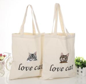 Quality China OEM Customize Print Letter Canvas Shopping Bag wholesale