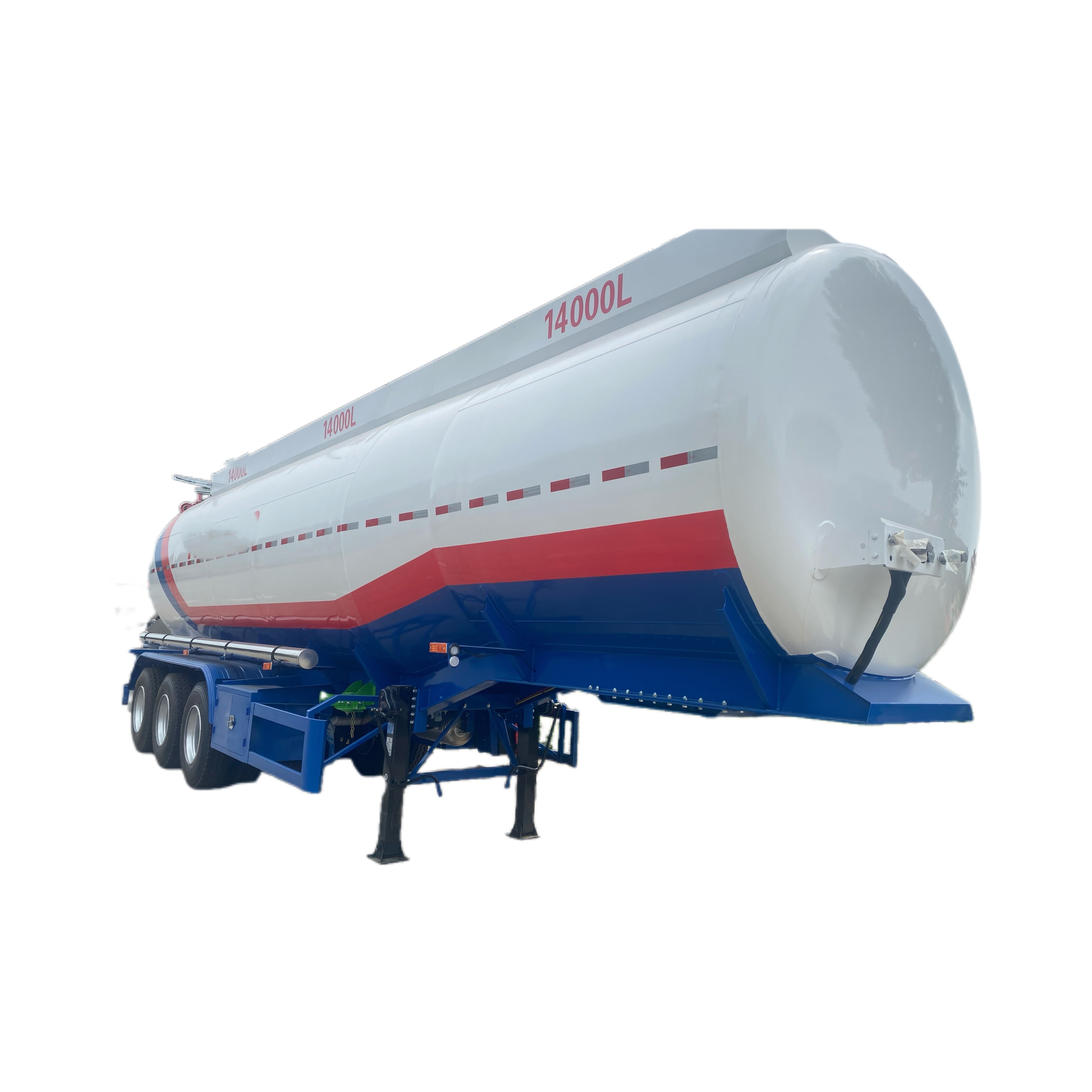 Tractor With Aluminum Alloy Fuel Tank Trailer 50cbm Fuel Tanker Truck