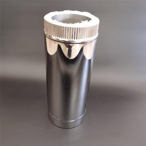 Quality ISO9001 Double Wall Straight Length Stove Flue Pipe For Spigot Locking System wholesale