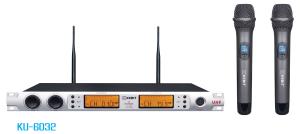Quality two channels KTV IR frequency wireless microphone KU-6032 wholesale