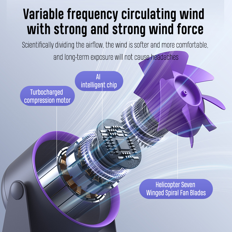 Strong Wind 2 in 1 Portable Desktop Mini USB Fan for Home Office Cooler Desktop