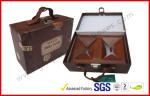 Chocolate Color Square Apparel Gift Boxes 2mm Grey Board with Lock