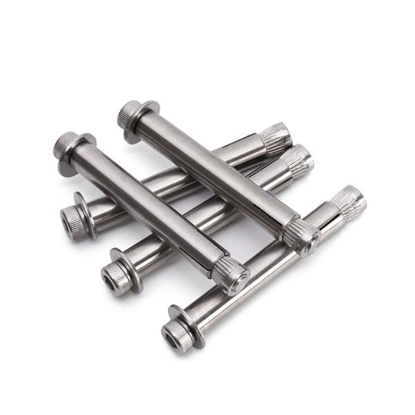 1/2 Diameter Stainless Steel Plated Expansion Anchor Bolt Screw Bolt Hex Head