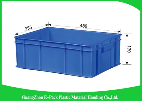 Top Plastic Solid Stacking Storage Bins , Agriculture Large Plastic Storage