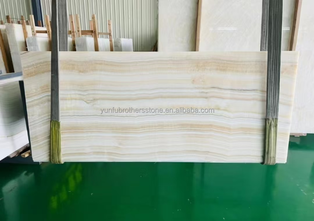 Modern Hotel Design Style Transparent White Jade Marble Slab for Wall and Floor
