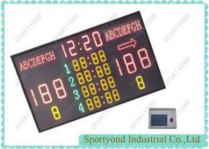 Quality Large Digital Electronic Basketball Scoreboard Red / Yellow / Green , 2m X 1m wholesale