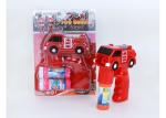 Police Car Shape LED Bubble Gun Shooter Children's Play Toys Blue Color Age 3