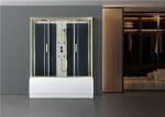 Shower Cabin with White acrylic tray 170*85*2150cm gold alumimium ,High tray
