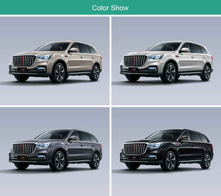 end Cars Hongqi HS7 Mid-large SUV Gasoline Plus 48V Mild Hybrid System HS7 LED Electric R19 5035*1989*1778mm Tire Size R19