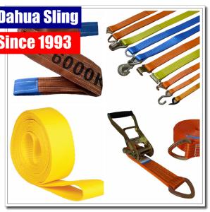 Quality En 1492-1 Standard Endless Lifting Slings Yellow Lifting Straps Durable 1 Layer wholesale
