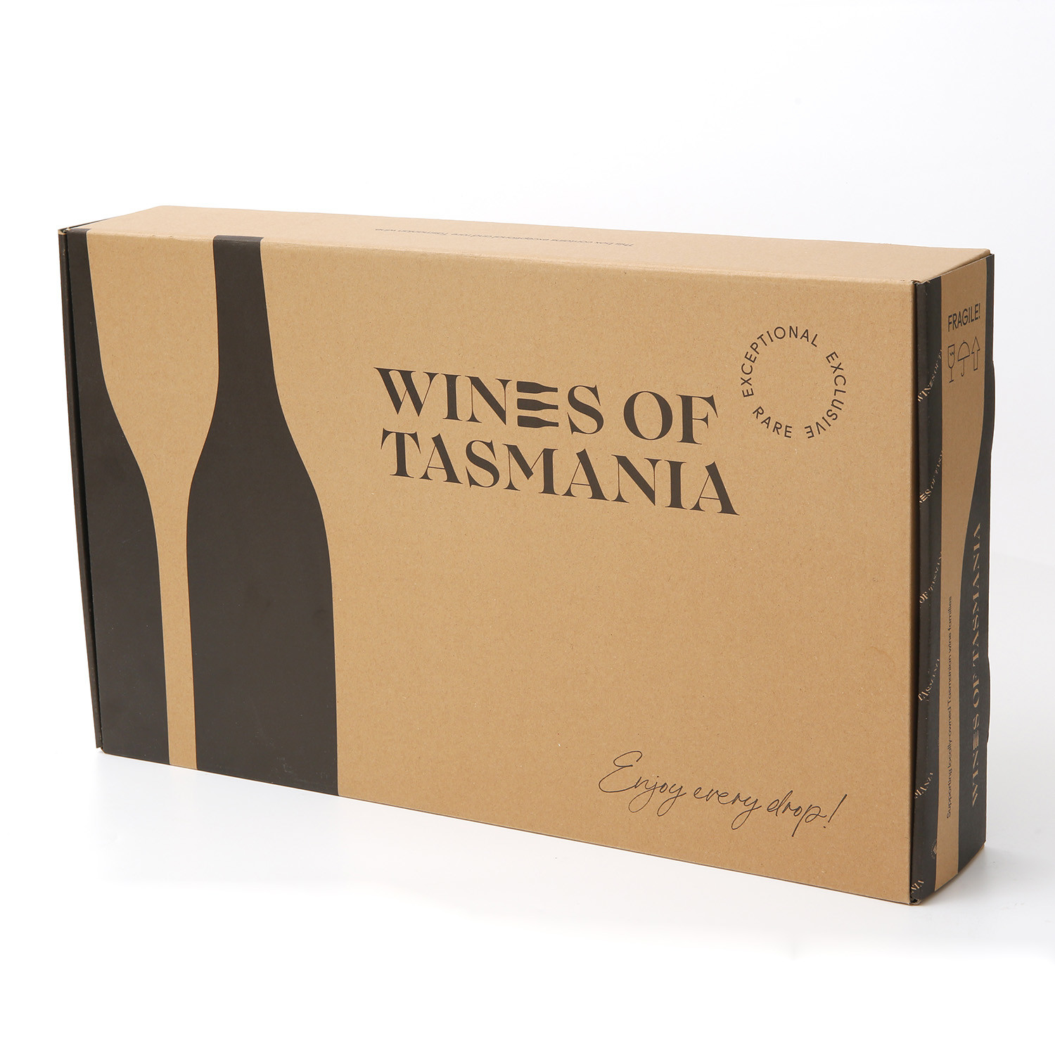 Pantone Color Corrugated Paper Mailer Wine Shipping Box