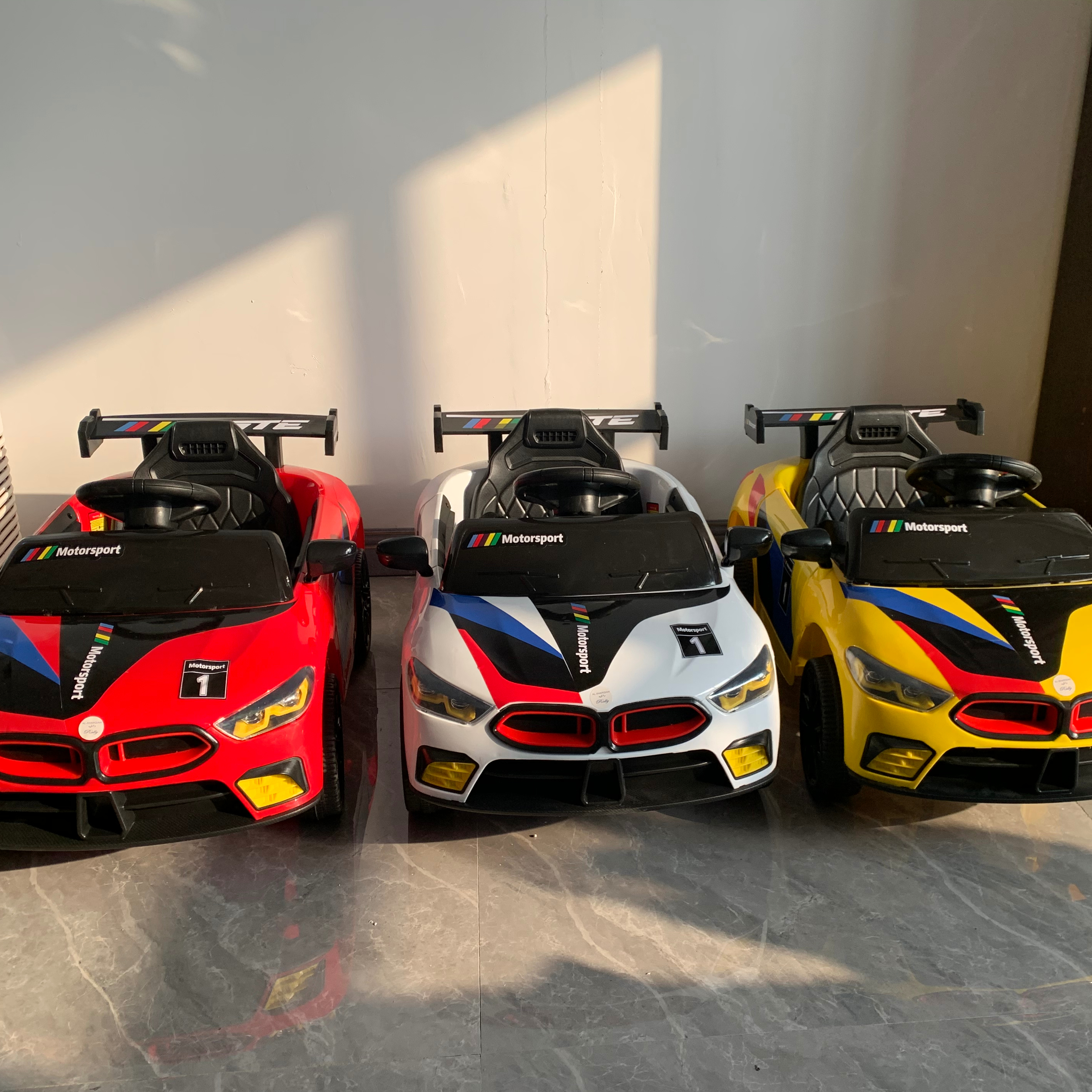 Yellow Black White or Red 6V Electric Ride On Cars for Kids Customizable Options