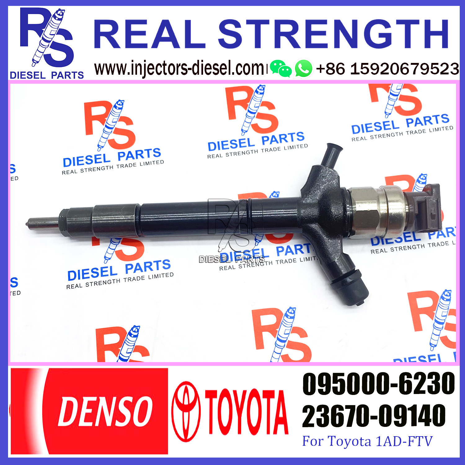 23670-09140 Toyota Rav4 Fuel Injector Replacement Common Rail 095000-6230