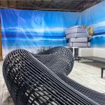 Custom Design Outdoor Rattan Sofa 100% Hand Woven Mall Furniture Random