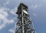 Hydraulic Press Stamping Tubular Steel Tower , ASTM Steel Transmission Tower