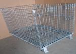 Collapsible Medium Duty Wire Mesh Container 125mm Wheel