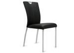 Leather Stainless Steel 44*45*93CM Modern Metal Dining Chairs