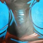 Hand Painted Figure Portrait Dancer Oil Painting for Customized Popular Home