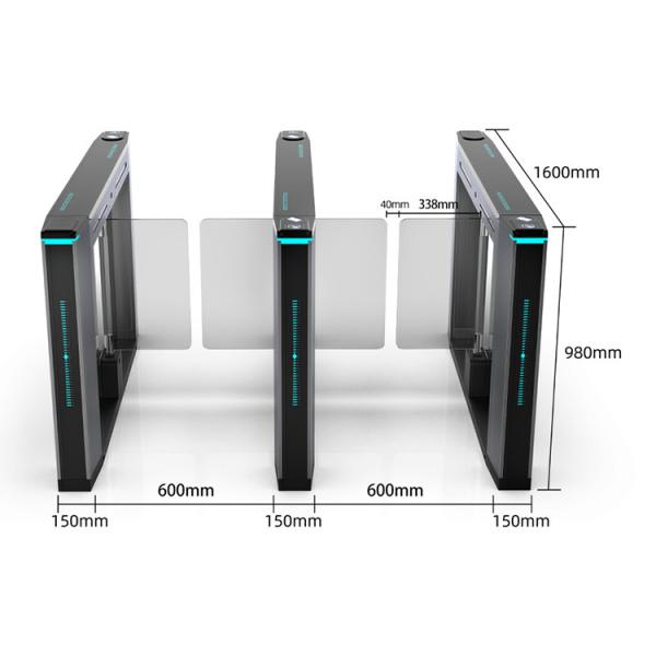 Traffic Flow Control Turnstile Entry Systems , Swing Gate Turnstiles For Office